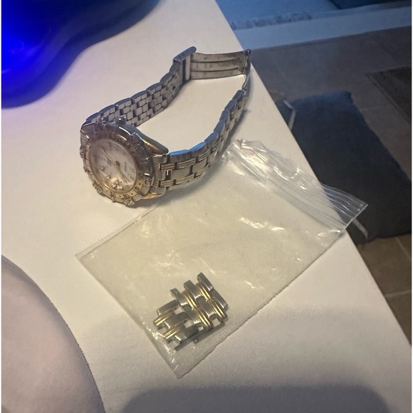 Anne Klein II Instalite silver and gold tone watch - Picture 11 of 15